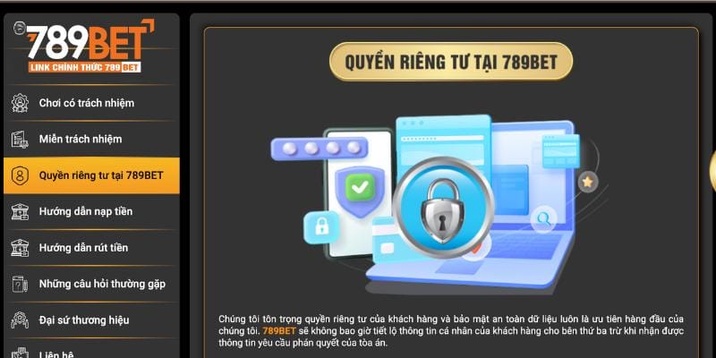 Chính sách bảo mật 789bet là thông tin quan trọng