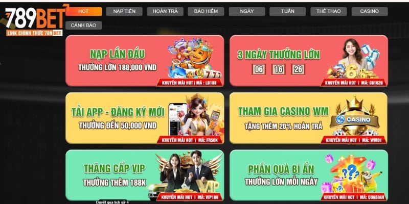 Điều khoản dịch vụ 789Bet đưa ra đối với khuyến mãi